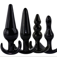 Umweltfreundlicher Silikon-Analplug Prostatamassagegerät Analdilator & Plug Gay Sexspielzeug Butt Toy