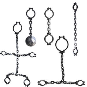 Accessoires d'Halloween Costumes Prisonniers Jouets de jeu de rôle Chaînes en plastique Manilles pour la fête - Product Image 1