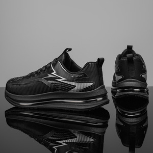 รองเท้ากีฬาสำหรับผู้ชายใส่เดินในฤดูใบไม้ผลิดีไซน์ใหม่พื้นรองเท้ากลางๆแบบตาข่ายกันลื่น - Product Image 2