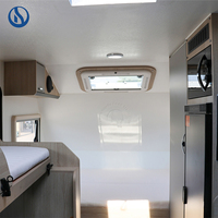 Caravane tout-terrain Honlu, camping-car de luxe, caravane de voyage, caravane à coque rigide pour expéditions avec auvent et boîte de rangement