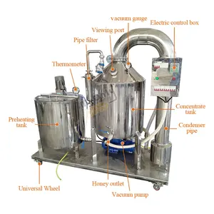 Оборудование для производства и производства сырого медового фильтра, экстрактор концентрата, осушитель для меда
