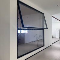 Fenêtres coulissantes modernes à double vitrage personnalisées, en alliage d'aluminium, pour l'extérieur résidentiel, sécurisées, économes en énergie et insonorisées