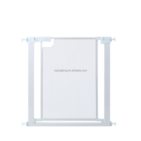 Barrière de sécurité pour bébé à fermeture automatique personnalisée, facile à utiliser, avec passage facile, pour portes et escaliers, double verrouillage, en métal