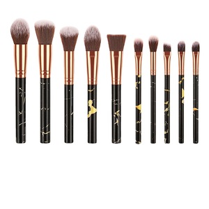 फैक्टरी थोक मेकअप ब्रश सेट 10 संगमरमर ब्रश-विदेशी व्यापार के लिए चेहरे के सौंदर्य उपकरणों के लिए 5 बड़े 5 छोटे नेत्र छाया ब्रश - Product Image 1