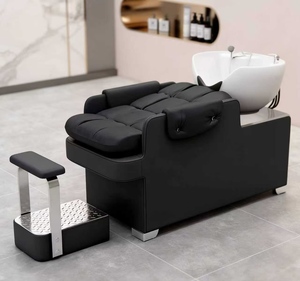 Lit de lavage de cheveux haut de gamme pour salon de coiffure, avec massage et fonctions de rinçage, semi-inclinable, exclusivité salons de beauté et coiffure - Product Image 4