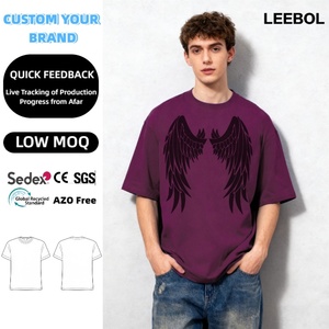 T-shirt in Jersey 100% Cotone di Qualità Superiore, Stile Vintage Lavato all'Acido, 210gsm, Servizio OEM e ODM Accettato - Product Image 1