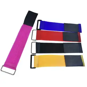 Adjustable and customizable reverse buckle Plastic buckle Nylon cable tie hook and loop tape velcroes strap