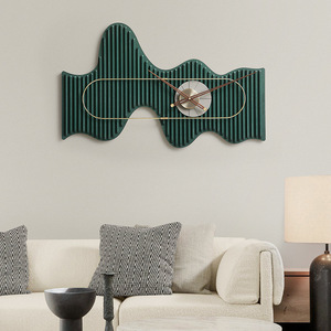 Nordic Style <b>Wall</b> <b>Clock</b> Irregular Shape Battery Powered <b>Silent</b> Living Room Decor Art Modern Minimalist Ornament - Product Image 1
