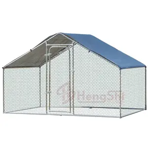 Kandang Ayam Playpen Luar Ruangan dengan Penutup 118 "P X 78.75" L X 76.75 "T