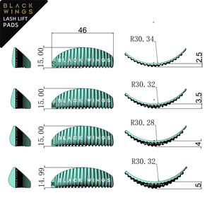Coquilles Coussinets de levage de cils Tiges de levage de cils Boucliers <span class=keywords><strong>Silicone</strong></span> super doux auto-adhésif - Product Image 1