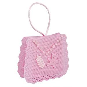Bolsita de Tela Rosa Pequeña para Regalos de Artículos para Bebés - Product Image 1