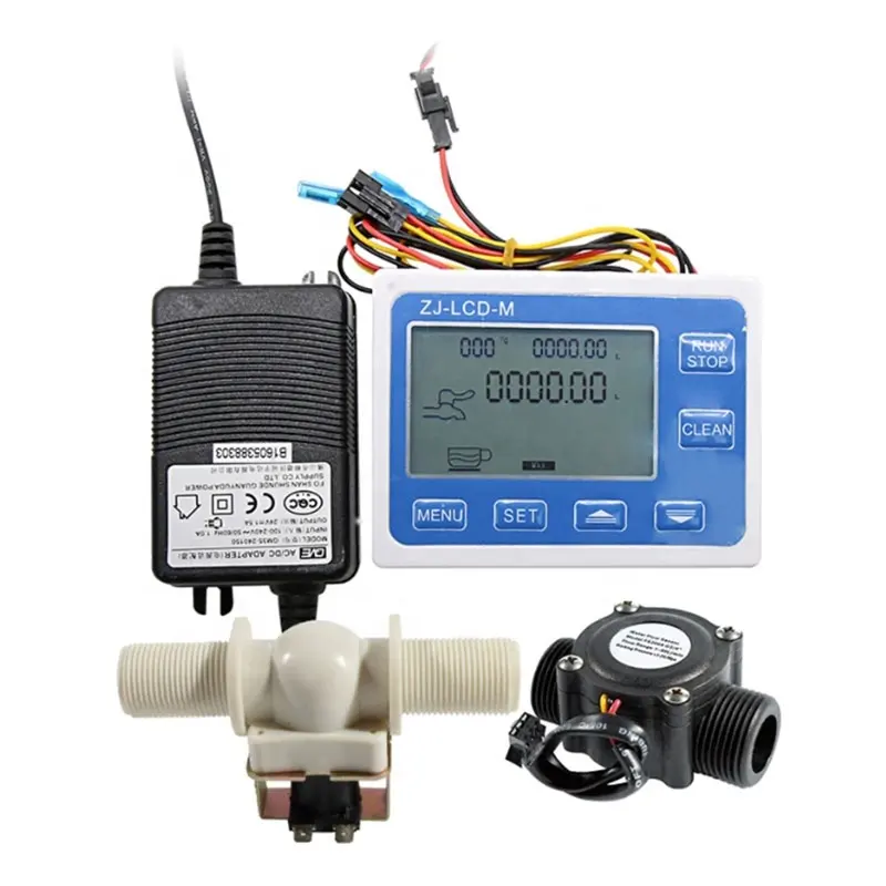 Regolatore quantitativo di flusso a 4 derivazioni display digitale flussimetro regolatore di flusso regolatore di flusso liquido