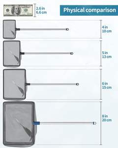 عينة مجانية ، شبكة Ama-zon الأكثر مبيعًا للصيد ، شباك صغيرة كبيرة للزواحف ، شباك تربية الأسماك ، شبكة حوض السمك البلاستيكية ، مقشدة - Product Image 5