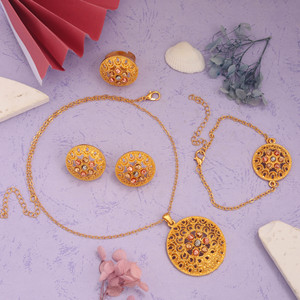 NOVITÀ <span class=keywords><strong>2026</strong></span>: Set di Gioielli alla Moda per Donna - Collana, Orecchini e Bracciale - Product Image 4