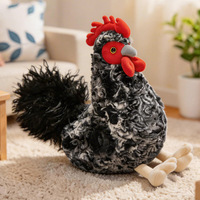 Coussin en peluche de poulet de simulation, poule et œuf, animal en peluche maman et bébé, poupée en peluche douce, cadeau