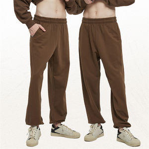 Pantalones acampanados de alta calidad, pantalones de chándal en blanco a la moda al por mayor, pantalones de chándal de lana lisos personalizados, chándal desnudo para hombre - Product Image 3