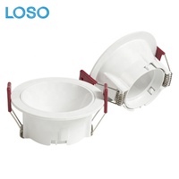 LOSO Factory Direct Down Light Shell Office Store Hotel Ceiling Encastré Rond Carré LED Down Lighting