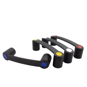 Poignée tubulaire noire mate pour équipement de machine-outil, pour armoire de commande électrique, traitement de surface par moulage sous pression - Product Image 1