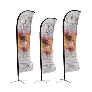 Bandera Publicitaria Personalizada con Forma de Lágrima para Exteriores, Bandera de Pluma para Playa, <span class=keywords><strong>Precio</strong></span> de Fábrica - Product Image 3
