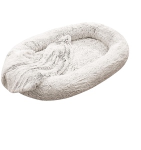 Lit pour chien de grande taille, détachable, lavable, en peluche moelleuse, solide, durable et apaisant pour les humains - Product Image 1
