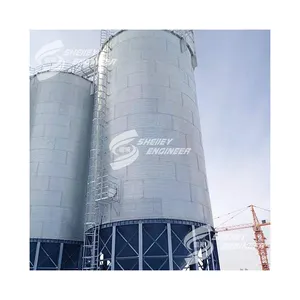 100t flour mill wheat storage silo