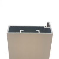 Profilé de cadre de verre en aluminium pour armoire de cuisine en or Rose