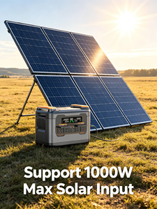 สถานีไฟฟ้าพกพา 5120Wh พร้อมแผงโซลาร์เซลล์ MPPT 3000W 5000W คลื่นไซน์บริสุทธิ์ สำหรับสำรองไฟบ้าน ระบบสำรองไฟ UPS ชาร์จเร็ว สำหรับการตั้งแคมป์กลางแจ้งและรถยนต์ - Product Image 1