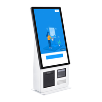 Kiosque en libre-service MJB215 21,5 pouces Android/Windows avec scanner QR, paiement par écran tactile, imprimante 58 mm ou 80 mm