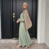 Abaya musulmane Femmes Robes Solide Slim Jalabiya Eid 2025 Ramadan Maroc Kaftan Islam Vestidos Largos Arabe Longue Robe Dubai Abaya