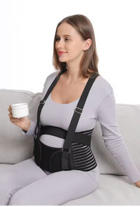 FSPG - Faja <span class=keywords><strong>de</strong></span> Maternidad Flexible <span class=keywords><strong>de</strong></span> Tres Piezas, para Mujeres Embarazadas en el Segundo <span class=keywords><strong>Trimestre</strong></span>, Protección Transversal - Product Image 4