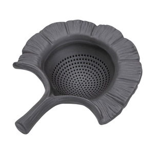 Passoire à thé Zisha en forme de feuille d'abricot, maille fine, pour cérémonie du thé, usage domestique ou au bureau - Product Image 5