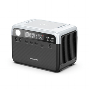 เครื่องชาร์จพลังงานแสงอาทิตย์แบบพกพา 300W ลิเธียมไอออน คลื่นไซน์บริสุทธิ์ MPPT สำหรับรถยนต์ พร้อมระบบชาร์จไร้สาย ไฟฉาย C รุ่น BP030 Ba - Product Image 1