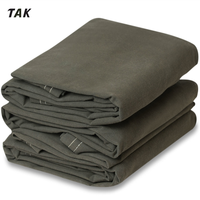 Tissu de tente TAK 100% imperméable, résistant à la chaleur, toile de coton, bâche