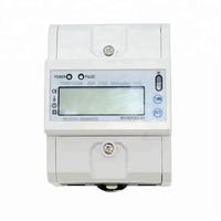 Medidor de Kwh electrónico Digital monofásico de carril Din de clase 1 de alta precisión Medidor de energía eléctrica Digital con RS485