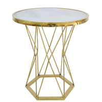 Petit Métal Moderne Nordique Simple Design D'intérieur de luxe table basse ronde