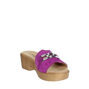 Sandalias de Plataforma con Tacón Cinzia Soft para Mujer, Color Fucsia, Modelo NG8977 - Product Image 4