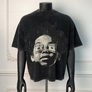 Áo thun nam Billion dáng hộp, in kỹ thuật số toàn thân, họa tiết động vật, kiểu dáng rộng thùng thình, chất liệu dày 240 gram, phong cách cổ điển. - Product Image 1