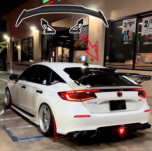 สปอยเลอร์หลังคาร์บอนไฟเบอร์สำหรับ Honda <span class=keywords><strong>Civic</strong></span> FL1 <span class=keywords><strong>Hatchback</strong></span> รุ่นที่ 11 ปี 22+ แบบ M - Product Image 2