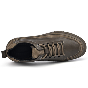 Nuove Scarpe da Passeggio di Alta Qualità per Uomo, Marca Famosa, in Vera Pelle con Lacci, Piattaforma Retrò, Sneaker Casual alla Moda con Rete, Modello Basso - Product Image 5