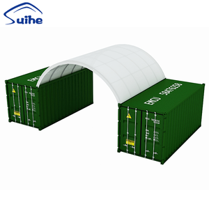Abri pour conteneur maritime de 20 pieds avec toit en dôme et structure en acier - Product Image 5