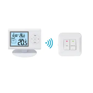 230VAC ABS 7 Day Programmable Digital Wireless Heating Room RF Smart Thermostat With LCD Display