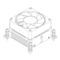 1150/1155/1156 cpu ordinateur de contrôle industriel 2u serveur et up radiateur coonong