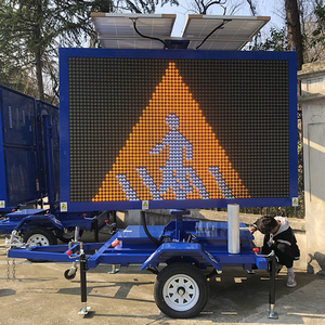 Ngoài trời Trailer năng lượng mặt trời Powered <span class=keywords><strong>LED</strong></span> tin nhắn bảng màn hình hiển thị - Product Image 4