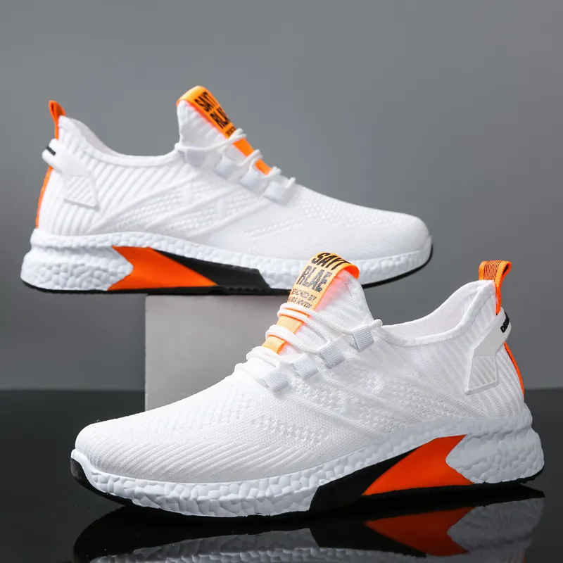 Factory Custom Footwear New Trend Mesh Men's Casual Shoes Sport PVC EVA Cotton Fabric Breathable Shoes Spring Shoes For Men