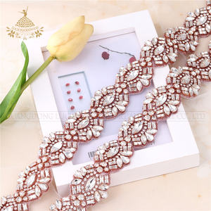 الفضة حجر الراين حزام الزفاف وصيفه الشرف كريستال شاح حزام ثوب الزفاف النساء اللباس - Product Image 3