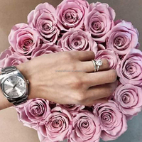 Saint Valentin En Gros Préservé Vraie Fleur Éternelle Immortelle Éternelle Pour Toujours Stabilisé Préservé Rose dans une Boîte Cadeau