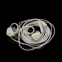 10mm béryllium pilote IEM écouteurs technologie HIFI casque bouchon d'oreille casque avec 4 brins 2Pin 0.78 OFC câbles plaqués argent