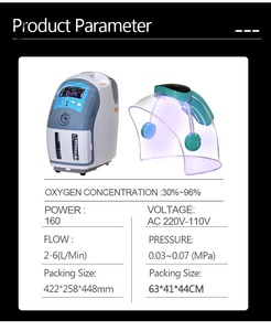 3 년 보증 다기능 160W 뷰티 살롱을위한 강력한 96% 고농도 산소 제트 기계 - Product Image 3
