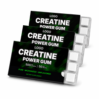 Formule personnalisée Créatine Monohydrate Gomme Menthe Énergie Concentration Vitamines Taurine Marque Privée Supplément OEM ODM