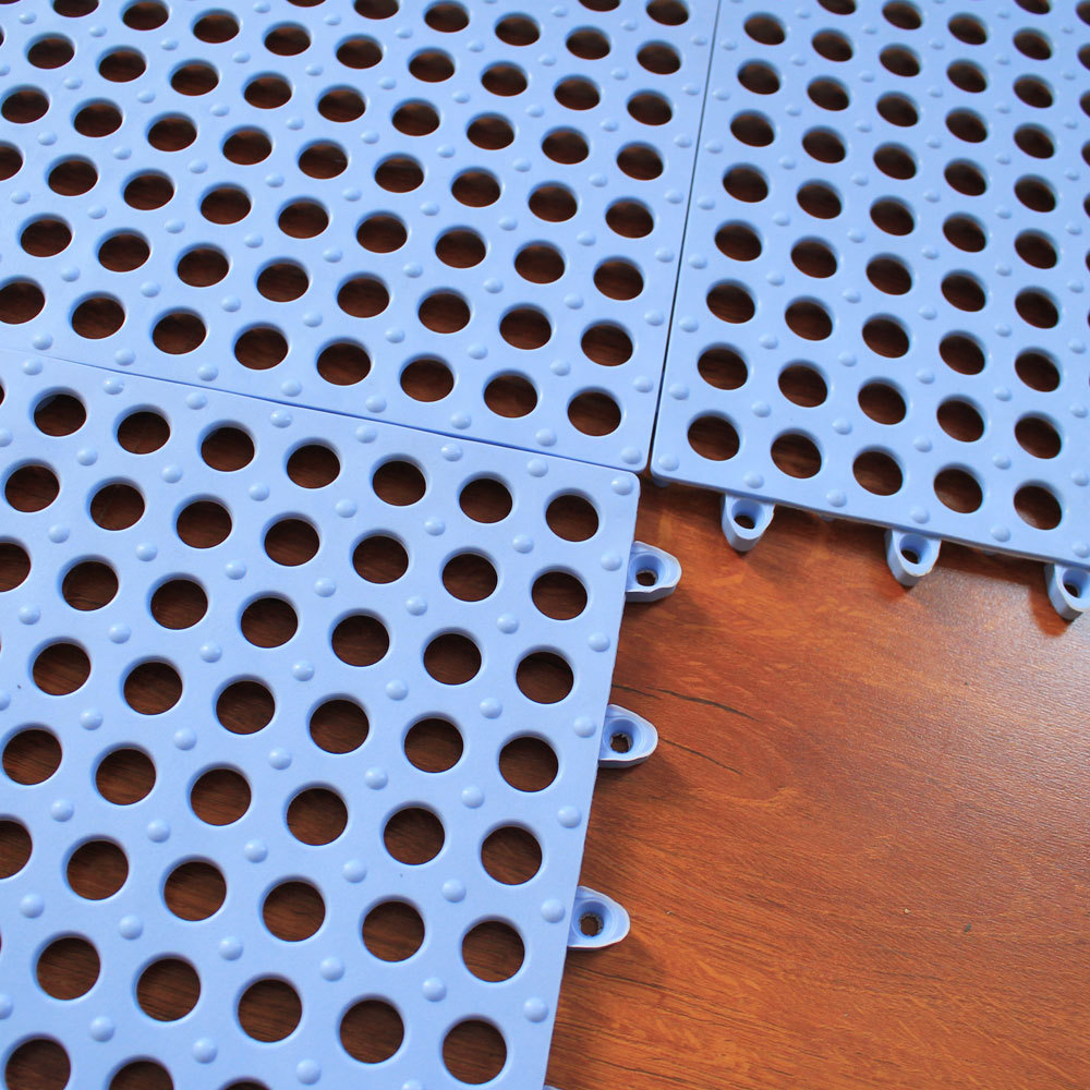 प्रतिरोधी स्प्लिसिंग फ्लोर मैट बाथरूम एंटी स्किड फ्लोर मैट 30 × 30 सेमी . पहनें 3